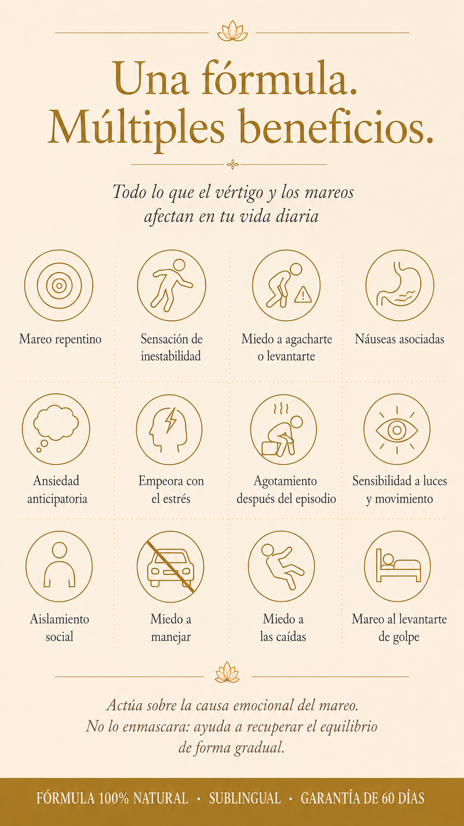 ¿El mareo o el vértigo no te dejan vivir en paz? - Fórmula Vértigo y Mareos