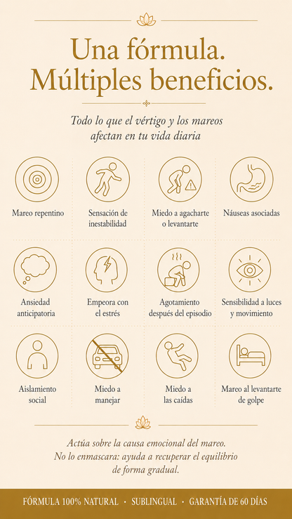 ¿El mareo o el vértigo no te dejan vivir en paz? - Fórmula Vértigo y Mareos