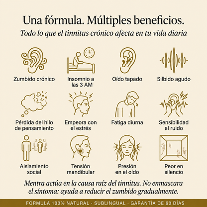 ¿El zumbido en los oídos no te deja vivir en paz? - Fórmula Tinnitus